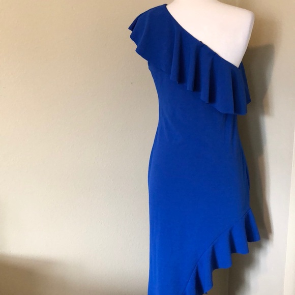 PrettyLittleThing One Shoulder Dress Sz 10 - Picture 5 of 8